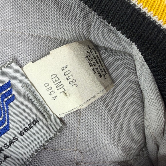 Iowa Hawkeyes Bomber Jacket Mens MED Black Satin Lined USA VINTAGE Swingster - Picture 6 of 11